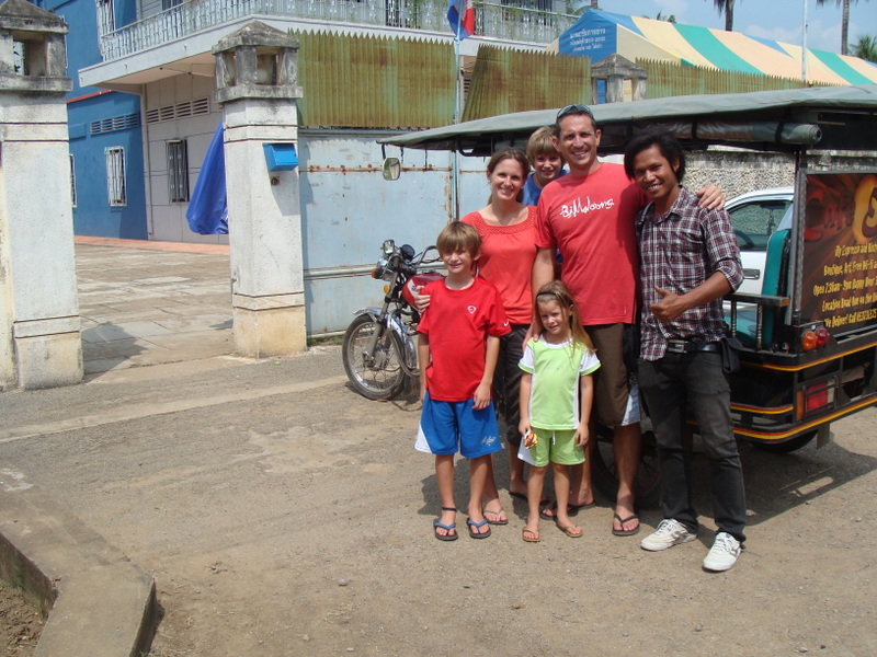 Our family with Borat - our new brother in Christ!